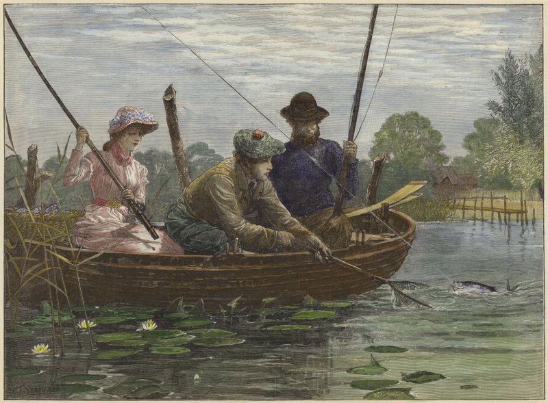 Fishing on the Norfolk Broads by Charles J. Staniland