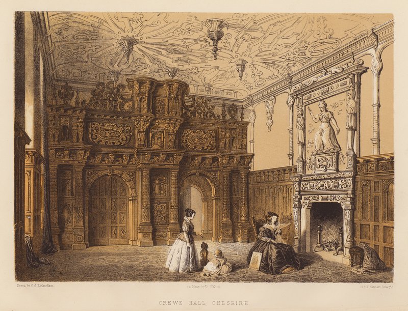 Crewe Hall, Cheshire by Charles James Richardson