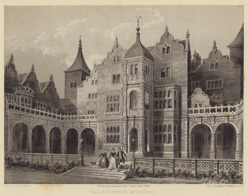 Holland House, Middlesex by Charles James Richardson