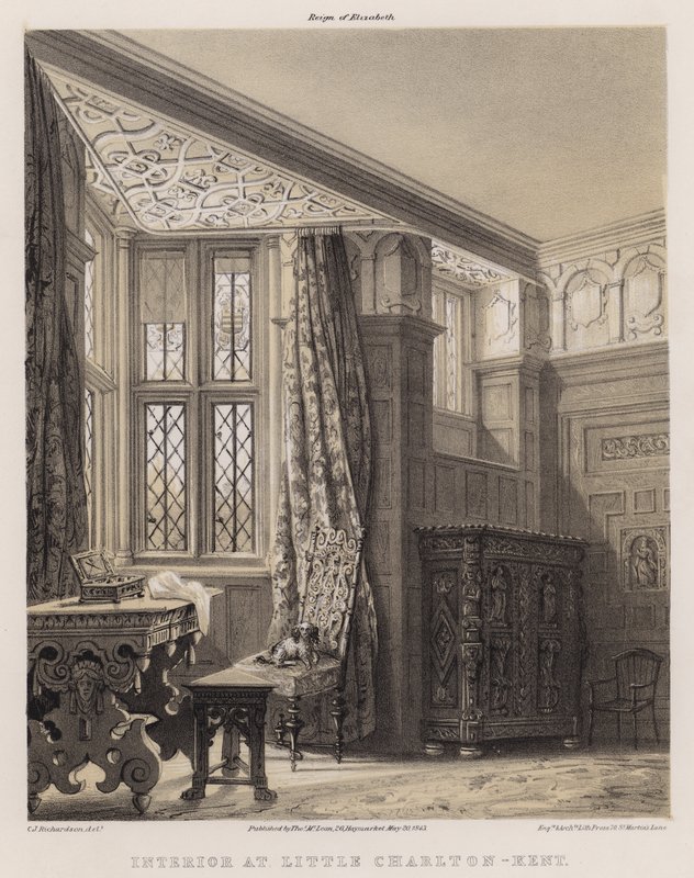 Interior at Little Charlton, Kent by Charles James Richardson