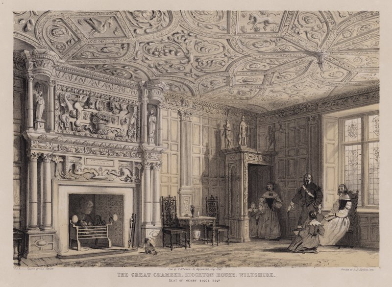 The great chamber, Stockton House, Wiltshire, seat of Henry Biggs by Charles James Richardson