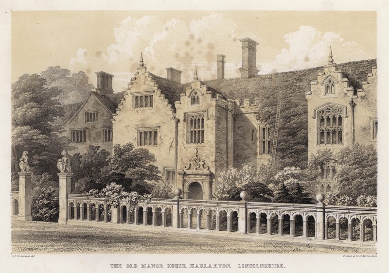 The Old Manor House, Harlaxton, Lincolnshire by Charles James Richardson