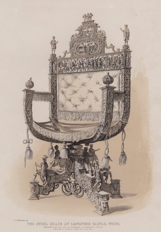 The Steel Chair at Longford Castle, Wilts, Presented by the City of Augsburg to Rudolf II, Emperor of Germany About the Year 1577 by Charles James Richardson