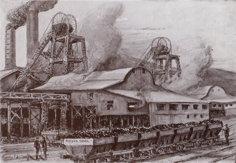 A Welsh Coal Mine by Charles John de (after) Lacy