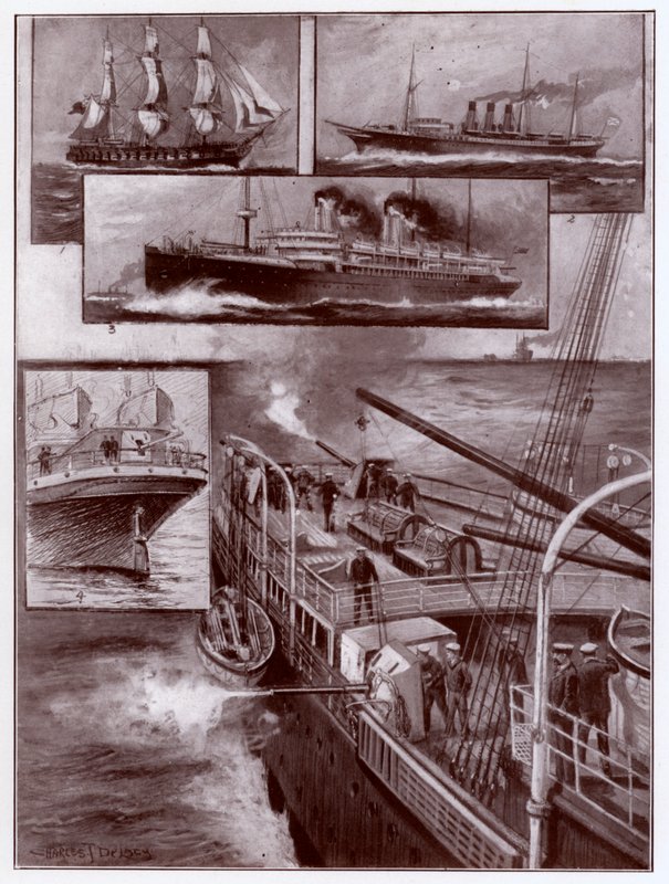 Armed Merchantmen by Charles John de (after) Lacy
