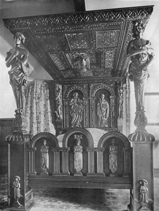 Bedstead Formerly at Great Tangley, Surrey by Charles Latham