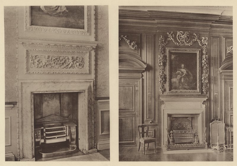 Belton House, Grantham, Two Chimney Pieces by Charles Latham