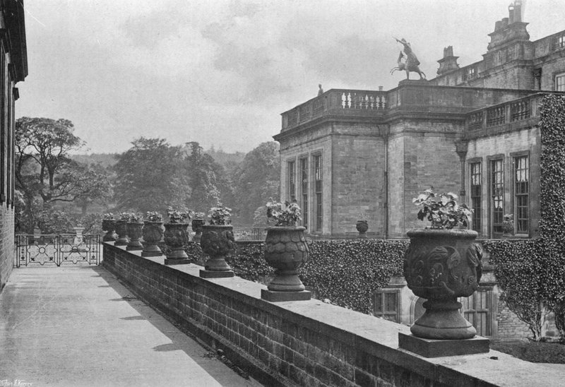 Carved Stone Vases, East Terrace by Charles Latham