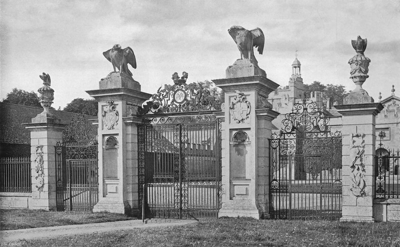 Drayton: The Forecourt Gates by Charles Latham