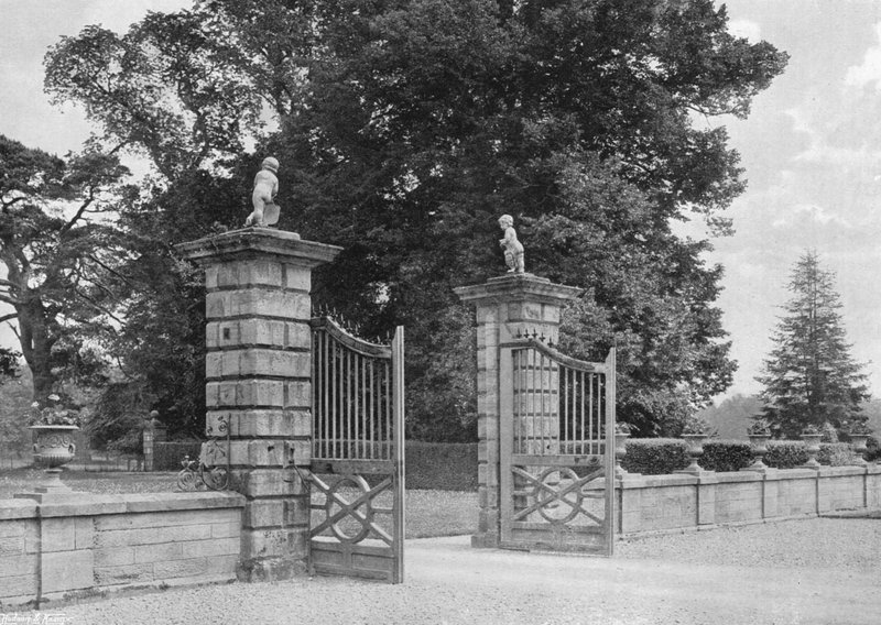 East Entrance Gates from Courtyard by Charles Latham