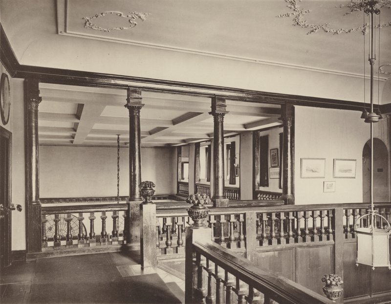 Farnham Castle, Kent, the Staircase Landing by Charles Latham