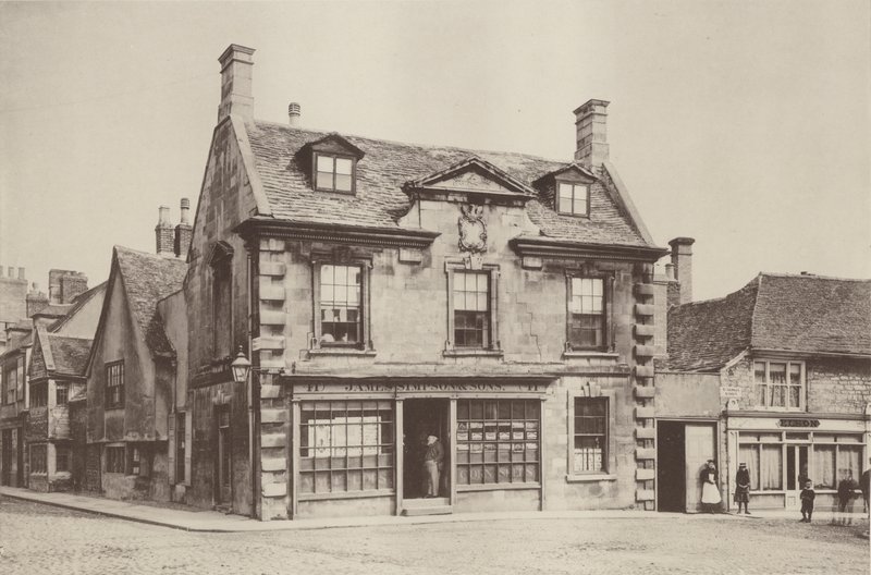 Houses at Stamford, Lincolnshire, Market Place by Charles Latham