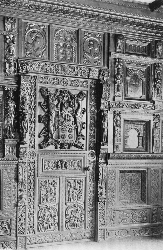 Panelling at Smithills Halls, Lancs by Charles Latham