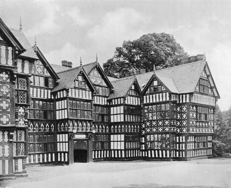 The East Wing, Park Hall, Oswestry, Shropshire (destroyed by fire in 1918) by Charles Latham