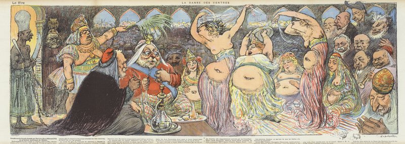 Belly Dancers (Illustration for Le Rire) by Charles Leandre