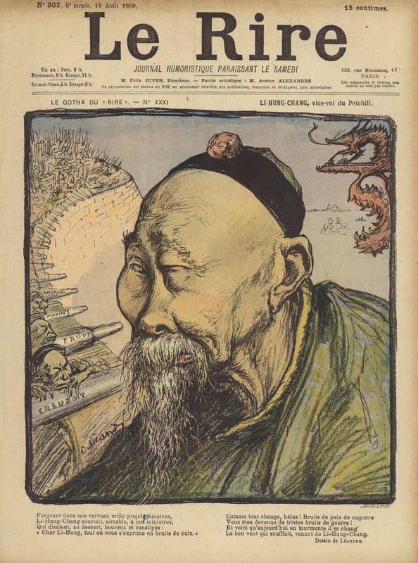 Li Hung Chang, Illustration for Le Rire by Charles Leandre