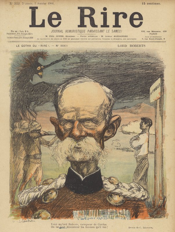 Lord Roberts, Illustration for Le Rire by Charles Leandre