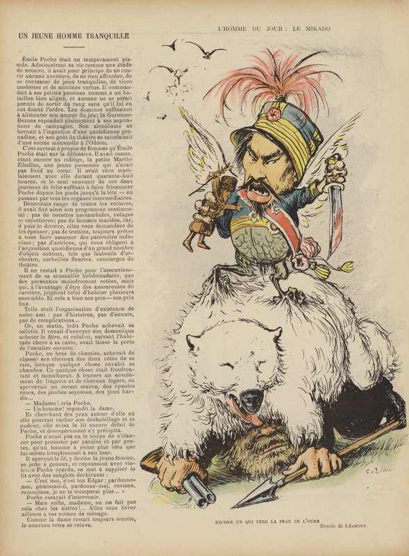 Satire on the Russo-Japanese War (Illustration for Le Rire) by Charles Leandre