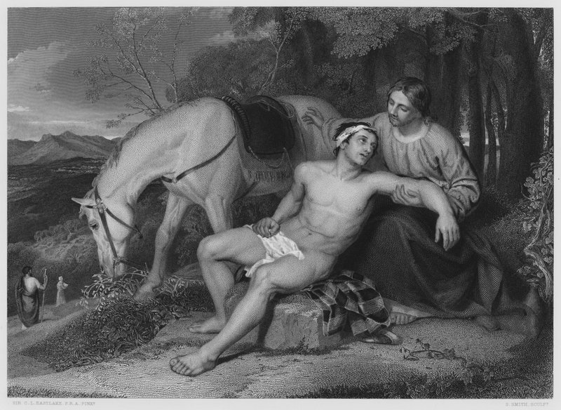 The Good Samaritan, from the picture in the Royal Collection by Charles Lock (after) Eastlake