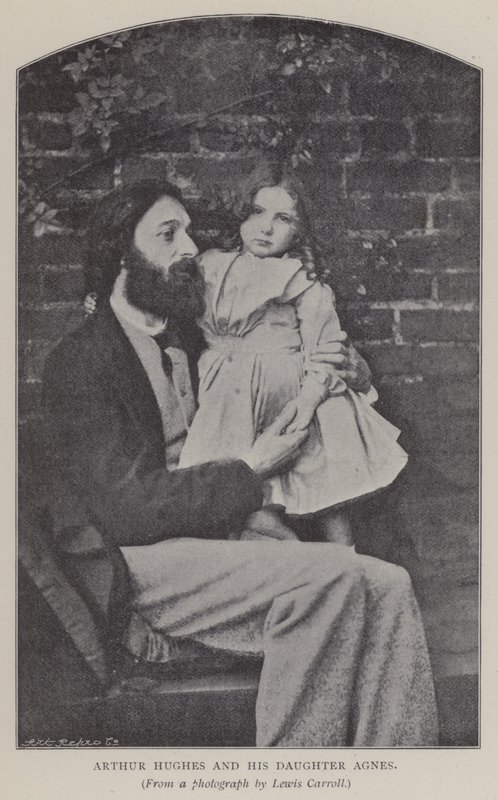 Arthur Hughes and his Daughter Agnes by Charles Lutwidge Dodgson