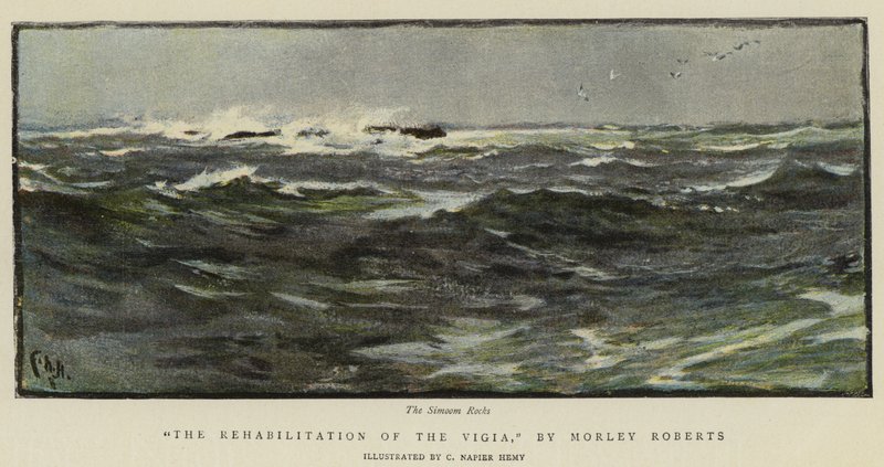 Illustration for The Rehabilitation of the Vigia, by Morley Roberts by Charles Napier Hemy
