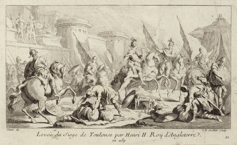 King Henry II of England Lifting the Siege of Toulouse by Charles Nicolas II Cochin