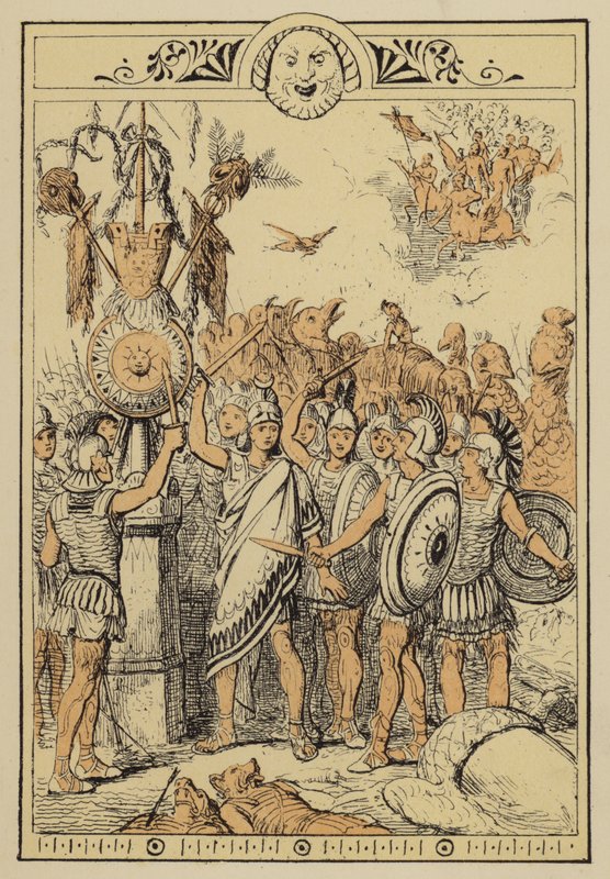 Stories from Lucian: The Moon Folk surprised by the Cloud Centaurs by Charles Oliver Murray