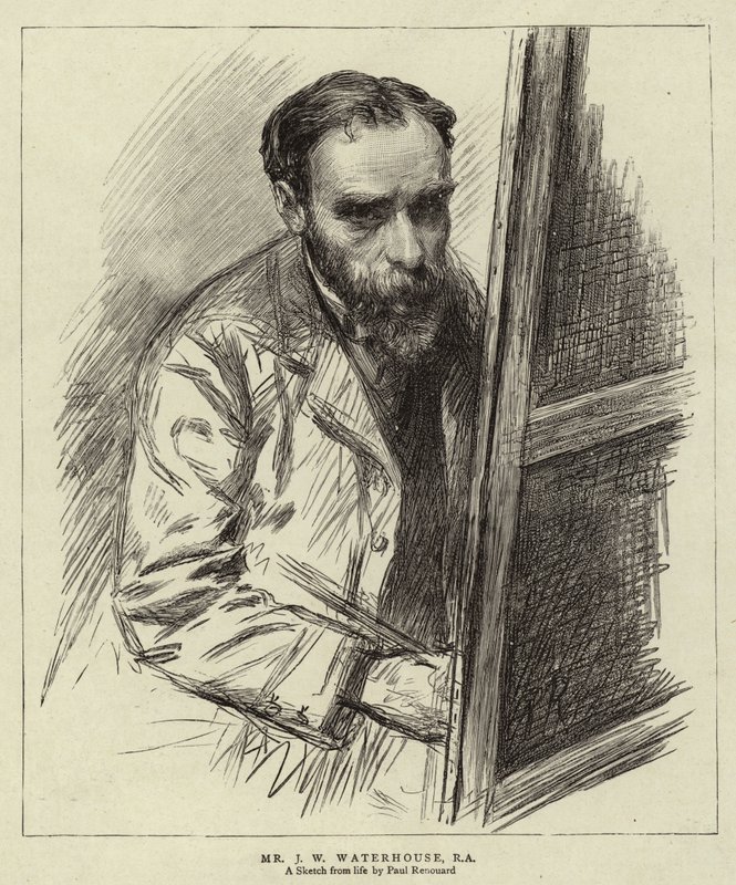 Mr J W Waterhouse, RA by Charles Paul (after) Renouard