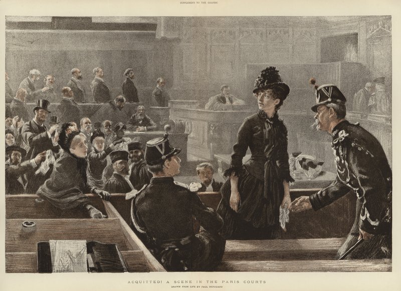 A Scene in the Paris Courts by Charles Paul Renouard