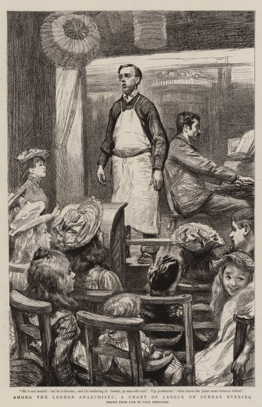 Among the London Anarchists, a Chant of Labour on Sunday Evening by Charles Paul Renouard