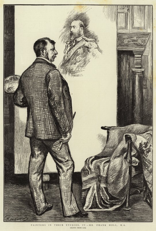 Painters in their Studios, IV, Mr Frank Holl, RA by Charles Paul Renouard