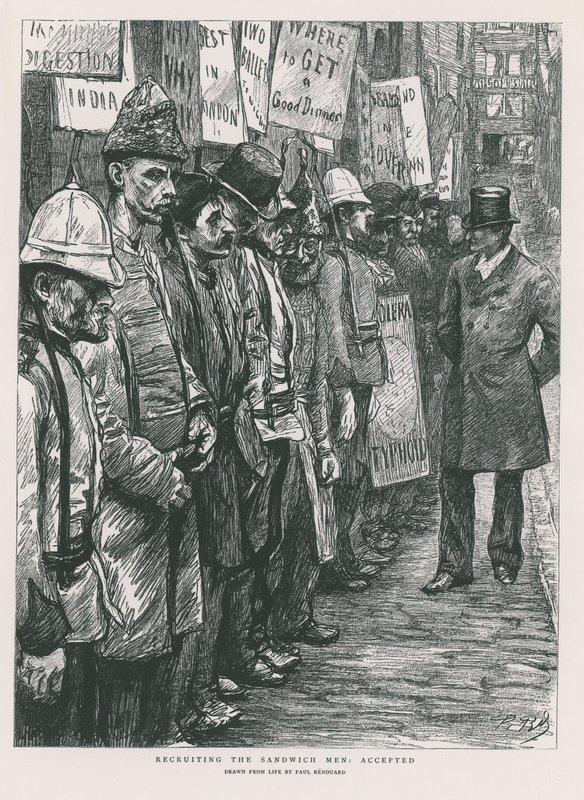 Recruiting the Sandwich Men by Charles Paul Renouard