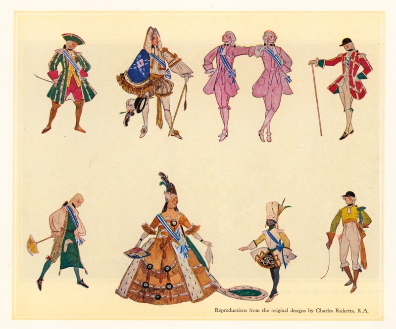 Original designs for The Gondoliers by Charles Ricketts