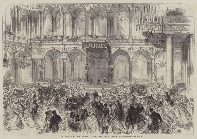 Ball in Honour of the Sultan, at the New India Office, Westminster by Sir John Charles Robinson