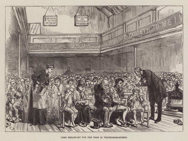 Free Breakfast for the Poor in Whitecross-Street by Sir John Charles Robinson