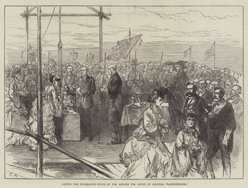 Laying the Foundation-Stone of the Asylum for Idiots at Knowle, Warwickshire by Sir John Charles Robinson