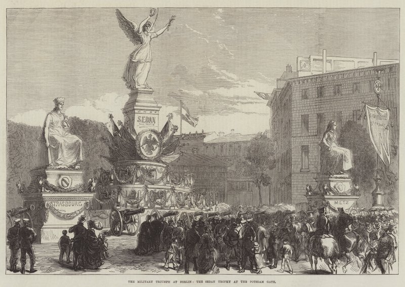 The Military Triumph at Berlin, the Sedan Trophy at the Potsdam Gate by Sir John Charles Robinson