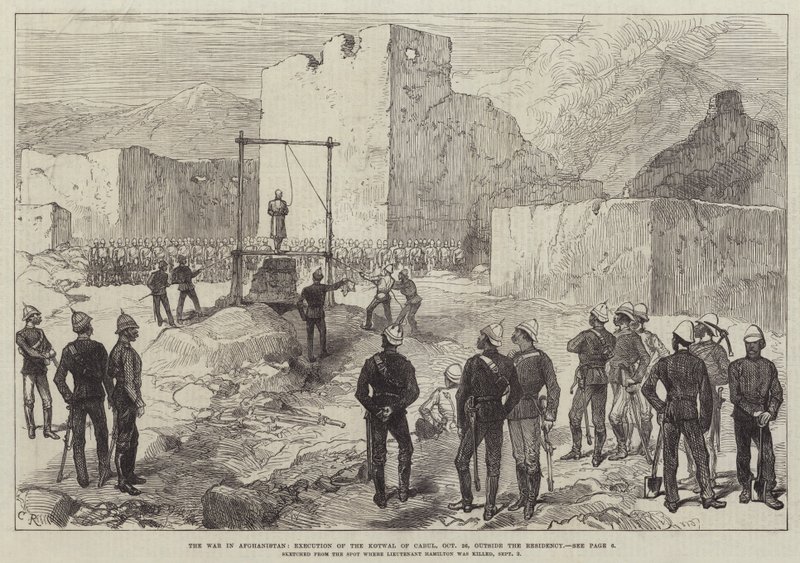 The War in Afghanistan, Execution of the Kotwal of Cabul by Sir John Charles Robinson
