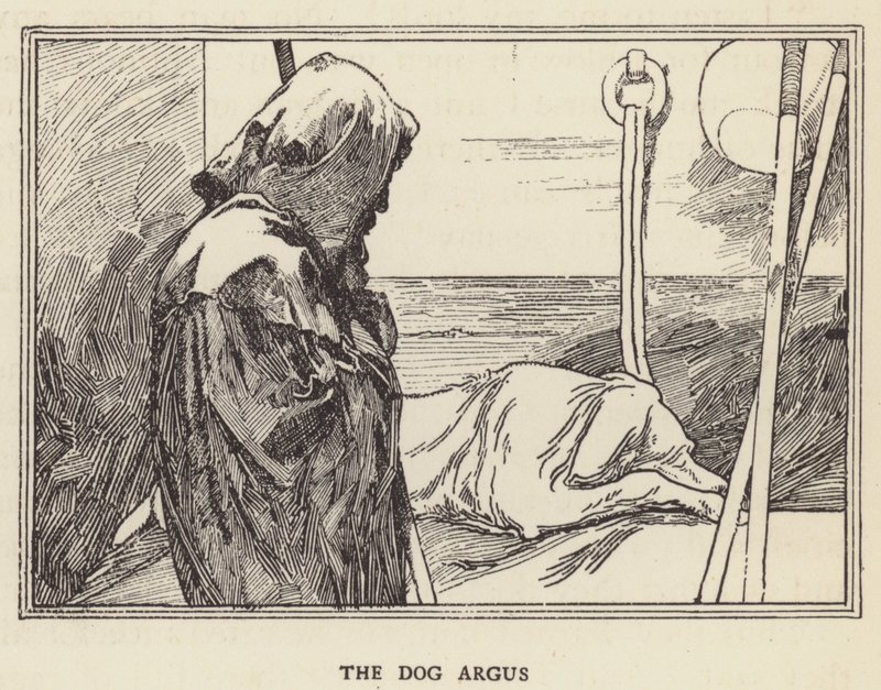 The dog Argus by Sir John Charles Robinson
