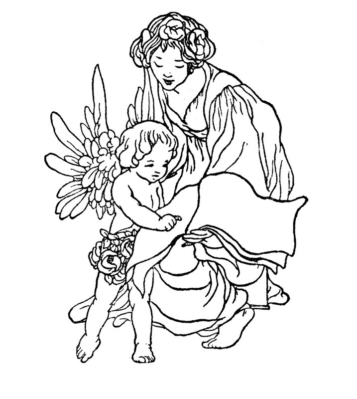 Title-page Illustration for The Happy Prince and Other Tales by Oscar Wilde by Charles Robinson