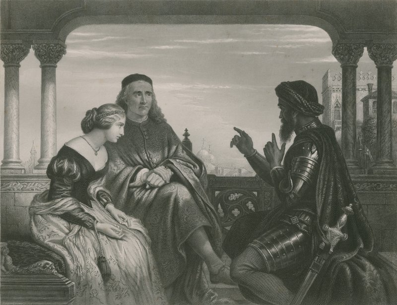 Othello Relating his Adventures by Charles West Cope