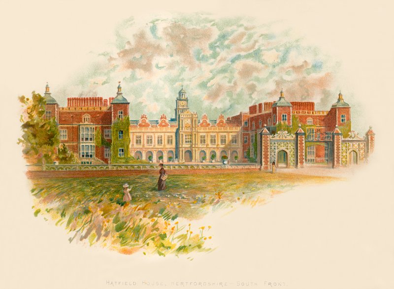 Hatfield House, Hertfordshire - South Front by Charles Wilkinson