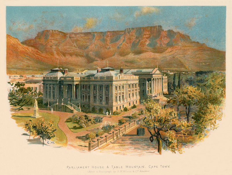 Parliament House and Table Mountain, Cape Town by Charles Wilkinson
