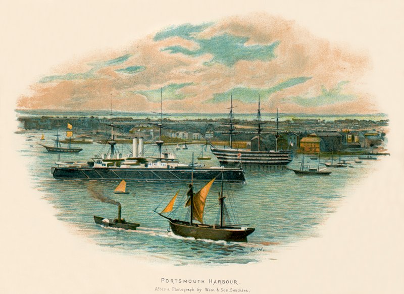 Portsmouth Harbour by Charles Wilkinson