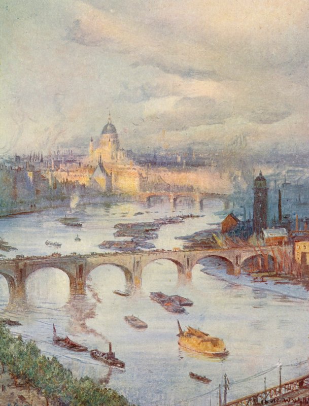 The City of London seen from the National Liberal Club by Charles William Wyllie