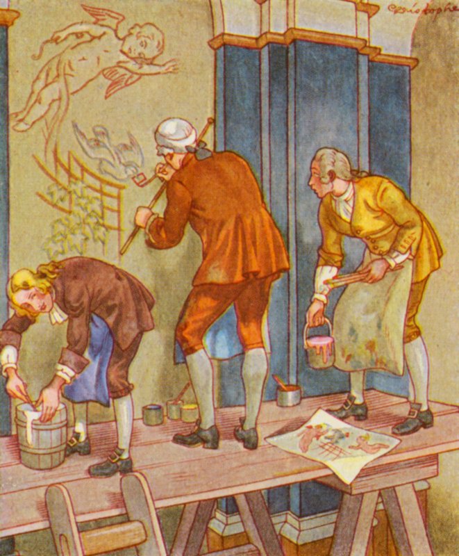 Decorative Painter by Christophe (1856-1945)