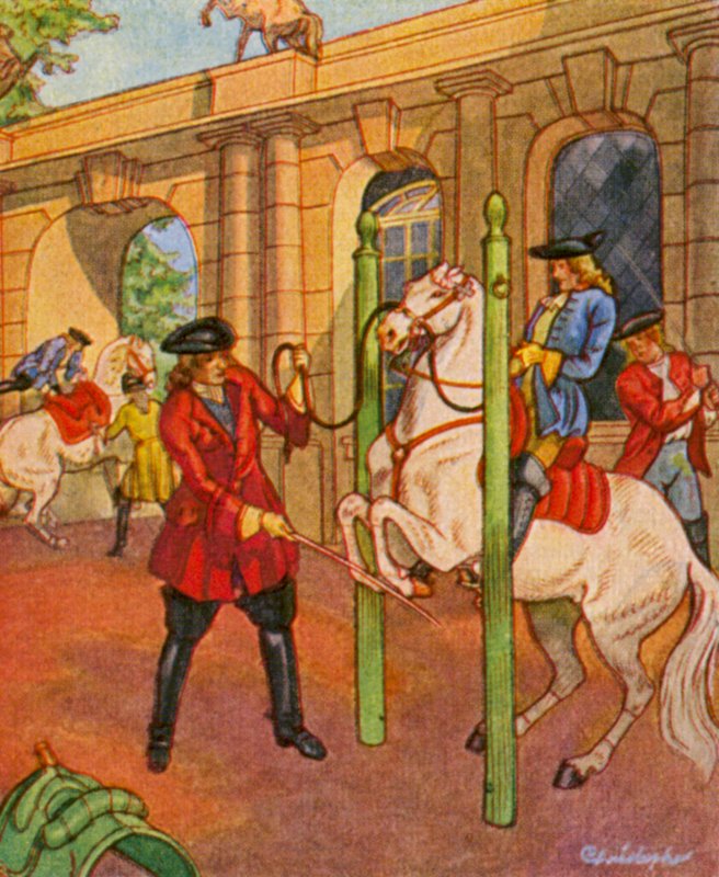 Riding School by Christophe (1856 1945)