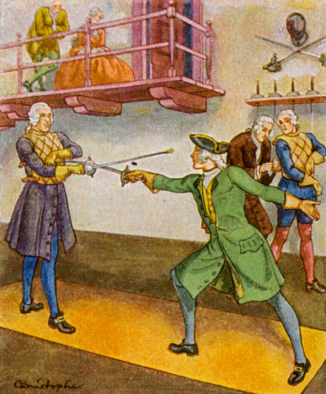 Fencing School by Christophe (1856 1945)