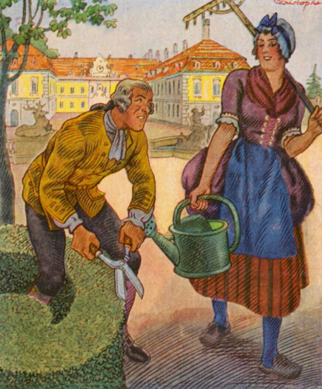 Castle Gardener by Christophe (1856 1945)