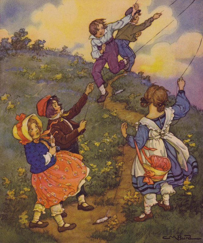 A Child’s Garden of Verses: The Wind by Clara Miller Burd